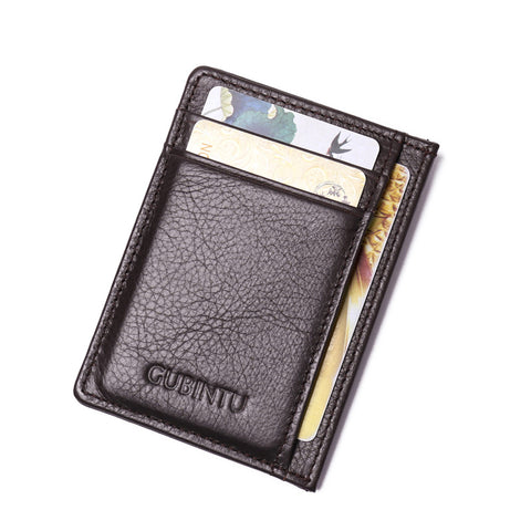 Wallet Women Men Female Male Purse Mini Slim Thin Fashion Genuine Leather