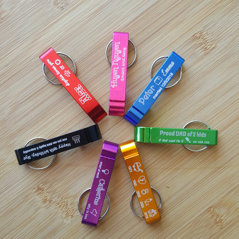 Personalised Bottle Opener Keyring