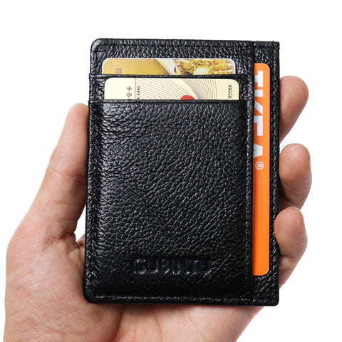Wallet Women Men Female Male Purse Mini Slim Thin Fashion Genuine Leather