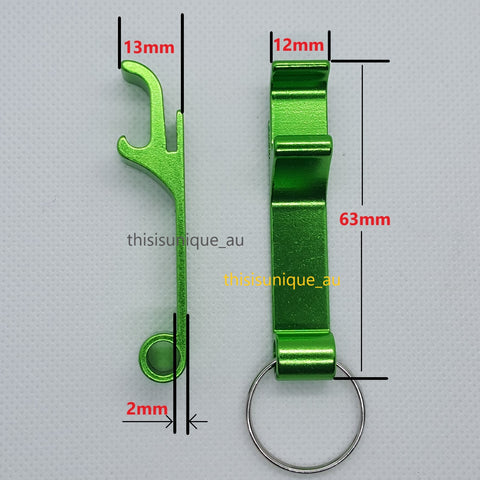 Personalised Bottle Opener Keyring